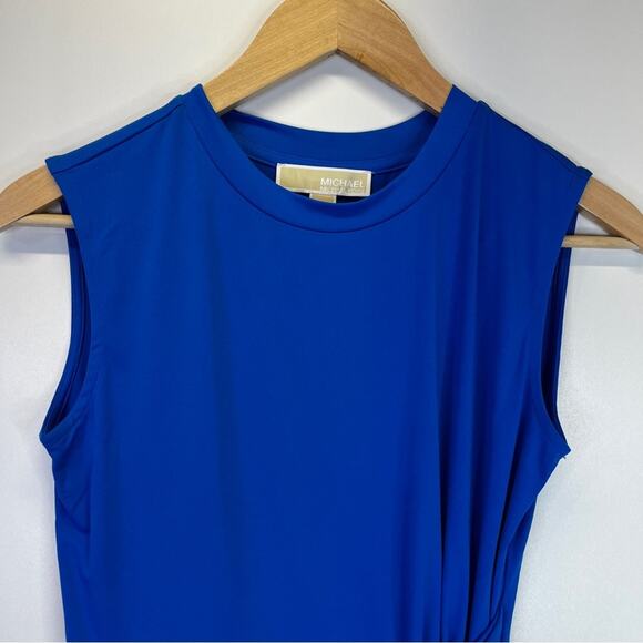 MICHAEL Michael Kors Ring Trip Twist Front blouse grecian blue - PXS - Picture 3 of 10